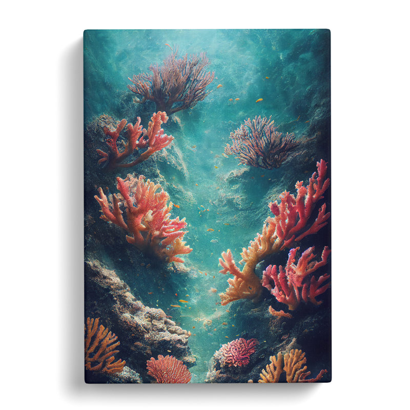 XC1022-1947X Enthralling Coral Reef - Wrapped Canvas Print, 50cm H x 35cm W