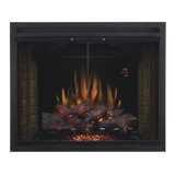 Dual Voltage Option Traditional Built-in Wall Mounted Electric Fireplace Insert