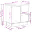 Bedside Cabinet With Drawer 2 Pcs 50 X 34.5 X 50 Cm-2017997331