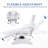 Kaido Hydraulic Reclining Massage Chair, Height Adjustable Massage Table, Faux Leather