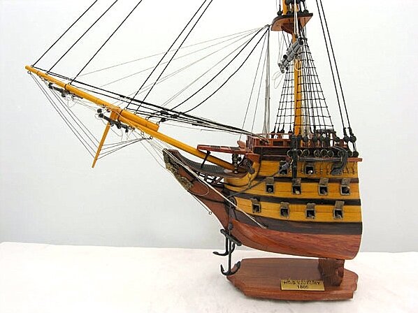 Old Modern Handicrafts Handmade Boats And Ships Model Car Or