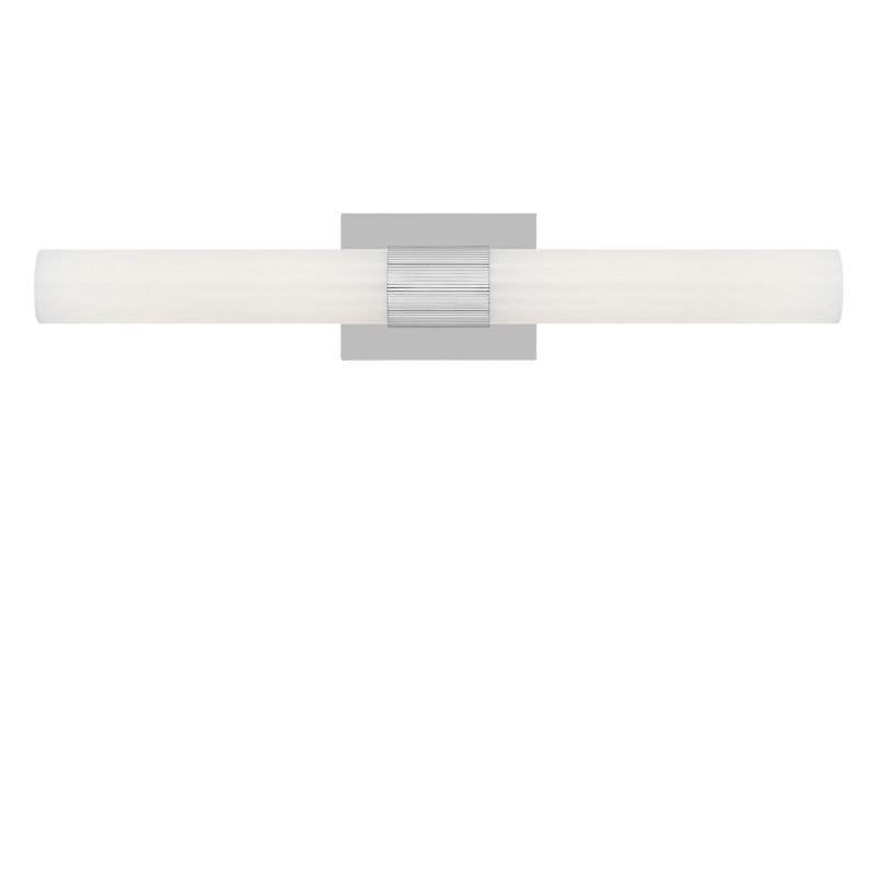 Meuble-lavabo à DEL, H 4,5 po x l 24 po x P 3,9 po, Chrome chrome