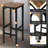 Laiton Counter Stool with Steel Frame-1824772319