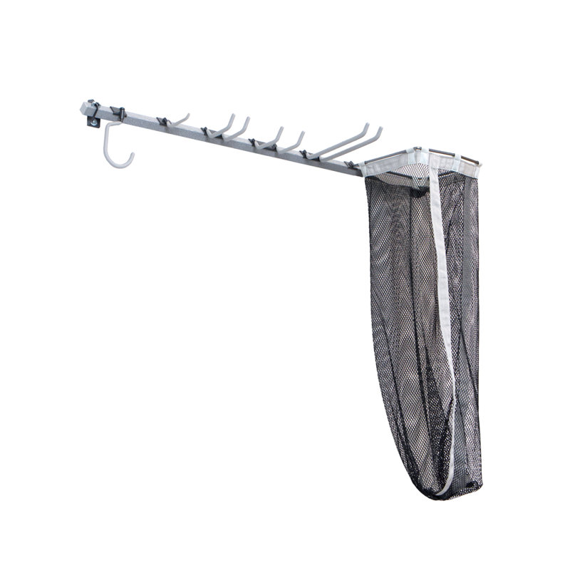 Heavy Duty Steel Wall Mounted Sports Storage Rack with Hooks