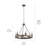 Taulbee 6 - Light Dimmable Wagon Wheel Chandelier