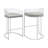 Thermosolis Bar-Height Chair with Clear Acrylic Back and Faux Leather Seat, Grey and Chrome-1507047108-1550200667