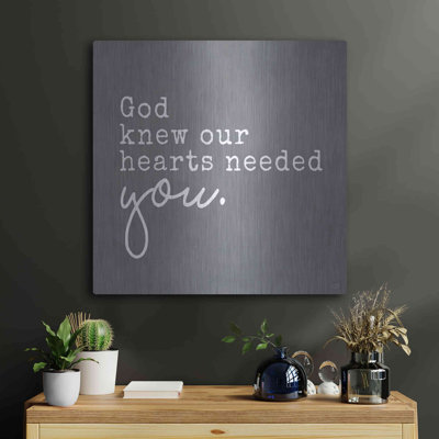 «God Knew Our Hearts Needed You» par Lux + Me, art mural
