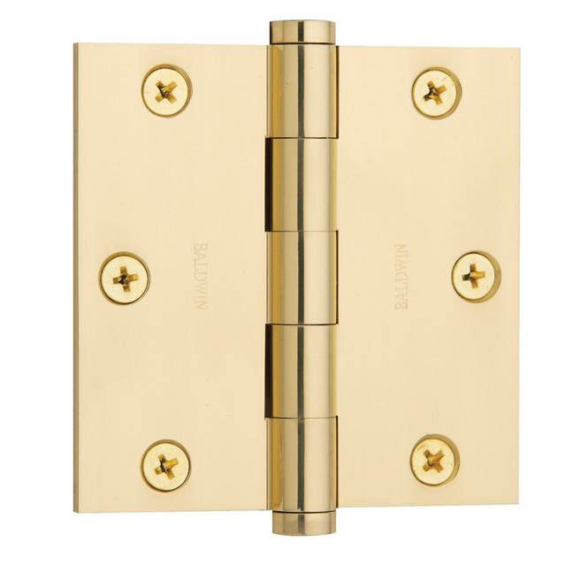 3.5" H x 3.5" W Butt Bearing Single Door Hinge, Satin Black, Yes