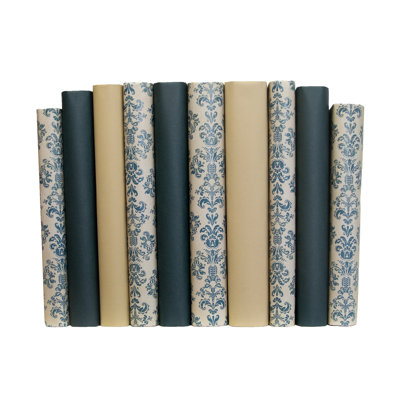 Decorative Books - Forest Mist Paper Wrapped Book Bundle - 1 Foot of Green Books