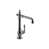 Artifacts Single-Hole Kitchen Sink Faucet with 13-1/2-in Swing Spout, Victorian Spout Design