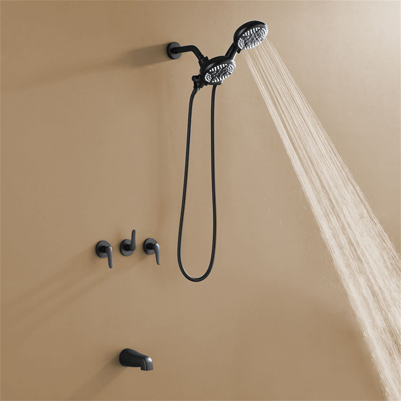 Diverter All-In-One Kit with Rough in-Valve, Matte Black