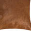 Coussin 18 "en peau de vache brune