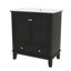 Meuble-lavabo 30 po avec lavabo simple - meuble encastré, lavabo encastré et tiroir