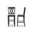 Upholstered Counter Stool with Solid Wood Frame-215584925-217710230