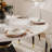 Benedic 6 - Person Modern Round Sintered Stone Dining Set with Pedestal Base-1576158107-1609008960