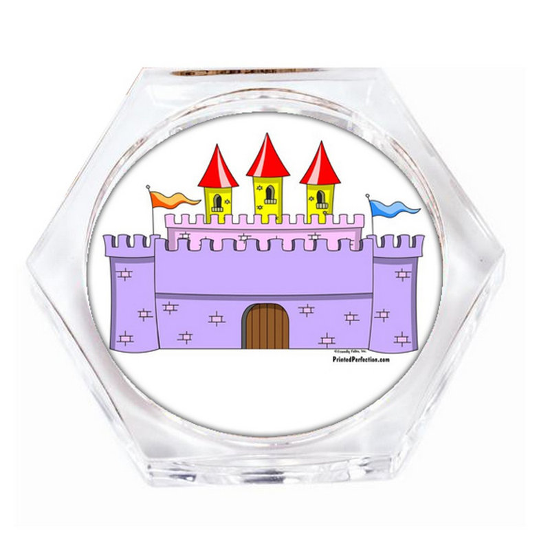 Ensemble de 4 sous-verres personnalisables Castle, Oui