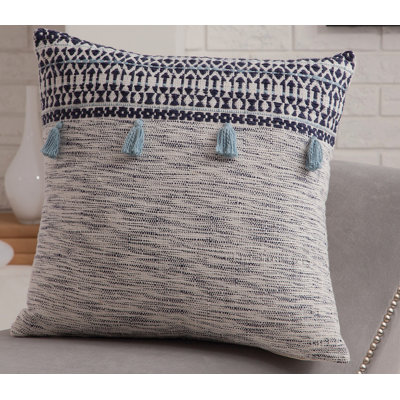 Orell Navy/White Throw Pillow