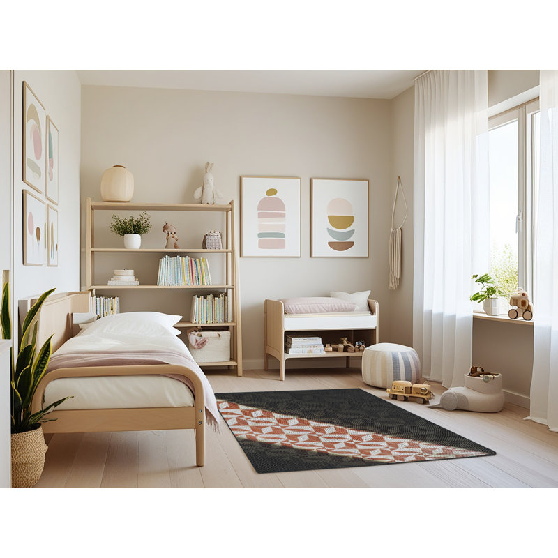 Tapis noir Kilmersdon, Rectangle 4 pi x 6 pi