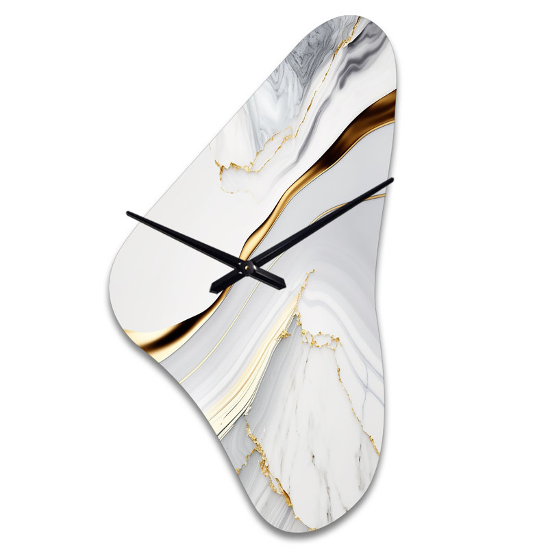 Horloge murale abstraite géométrique Younes, Moyenne