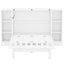 Grand lit escamotable avec tablettes, tiroirs et ports USB, blanc-467893189-467893188