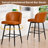 Kerfoot 27.1" Seat Height Swivel Saddle Faux Leather Counter & Bar Stool-114337680