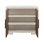 Modern Veil 42" Wide Veil Oak and Figured Haze Walnut Soft Close Doors Hall Chest