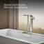 Volute 63 po X 28 3/8 po Baignoire autoportante avec base