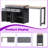 74.5 Inch Extendable Kitchen Island With Dining Table Rolling Storage Cart On Wheels 4-Door Cabinet & 2 Drawers