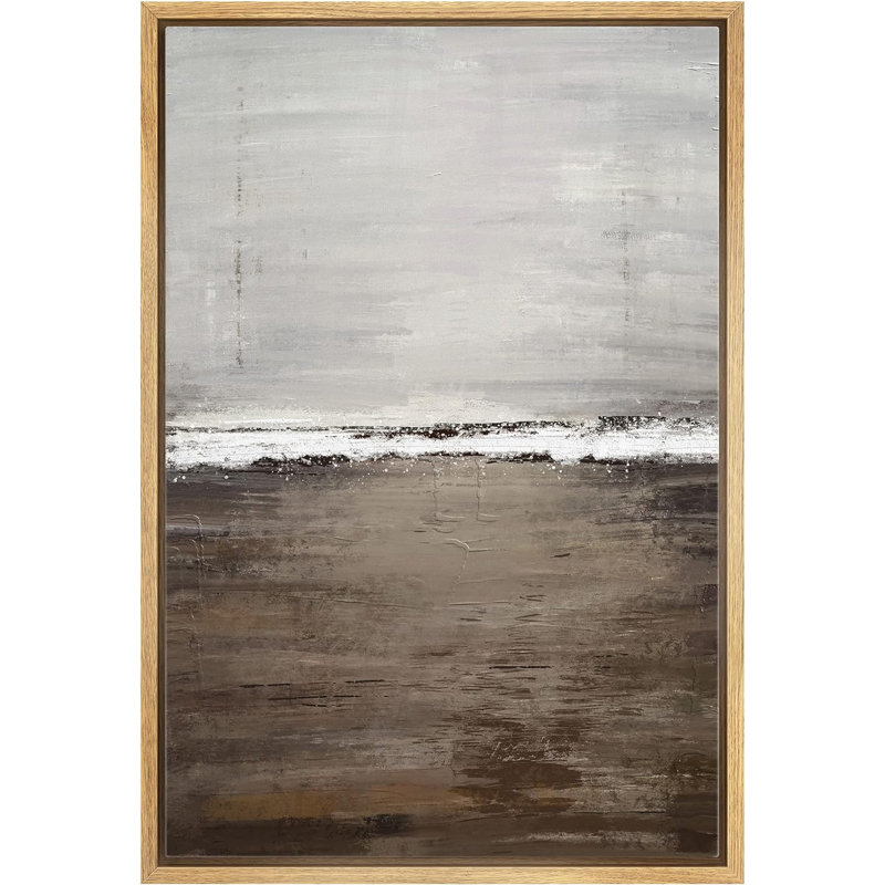 Minimal Landscape " Brown Abstract Landscape "