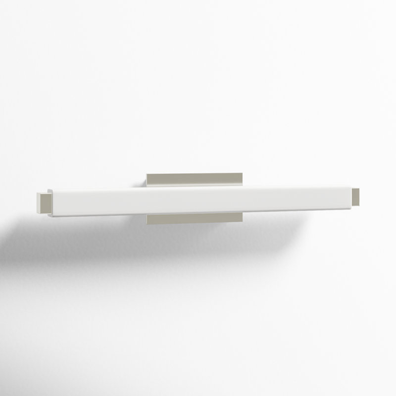 Vogue 1 - Light LED Flush Mounted Sconce, Chrome, 3000K, 3" H x 19.75" W x 3.38" D