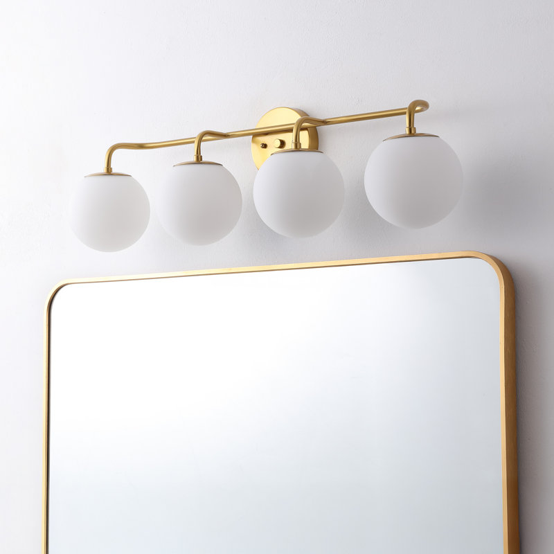 Coiffeuse Sommers Louis, Laiton doré, Quatre lumières