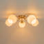 Plafonnier semi-encastré 5 lumières