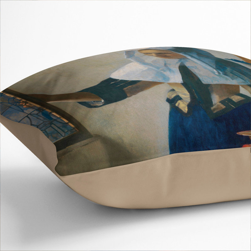 Square Cushion, 40cm H x 40cm W x 15cm D, Stone