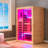 2 Person Indoor FAR Infrared Sauna in Canadian Hemlock With Red Light Function, Bluetooth Speaker,   Intelligent Control Panel, Chromotherapy Lighting