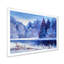 «Sunset On Winter River V», reproduction sur toile flottante-258621257-258621259