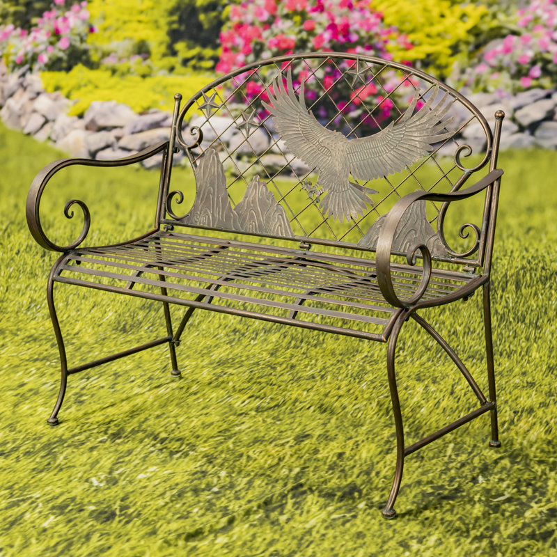 Banc d'extérieur en métal Heinolf