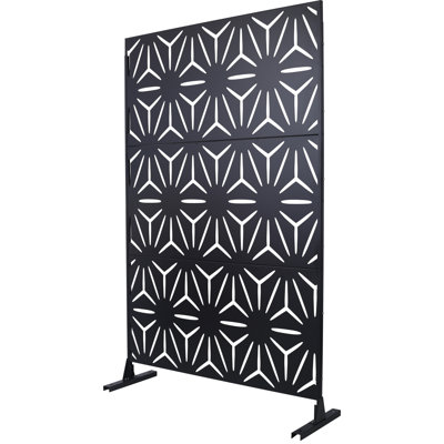 Outdoor & Indoor Privacy Screen Metal Privacy Screen 76" H×48" W