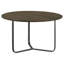 Table d'appoint naturelle et bronze industriel