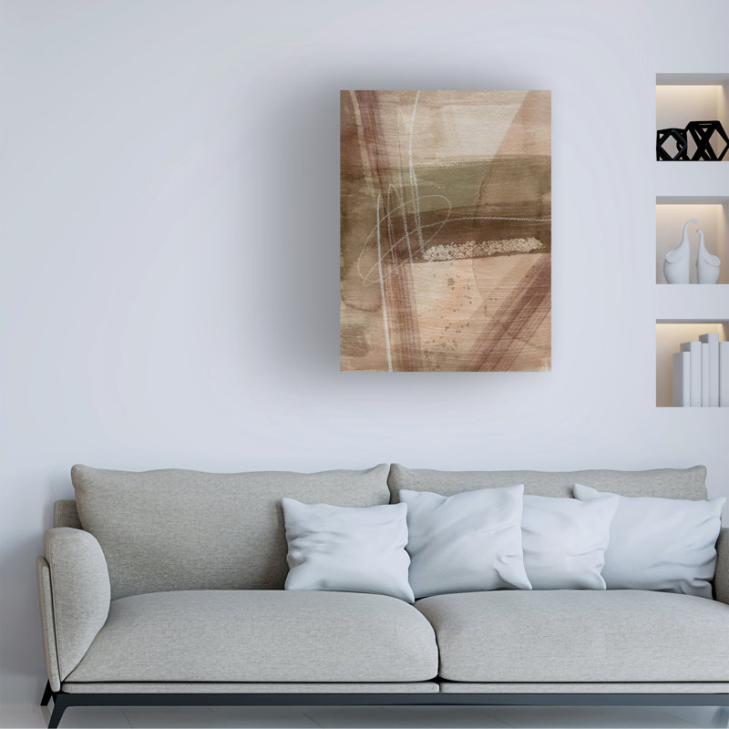 "Peach On Earth I" par Colombe, reproduction sur toile, H 24 po x l 18 po