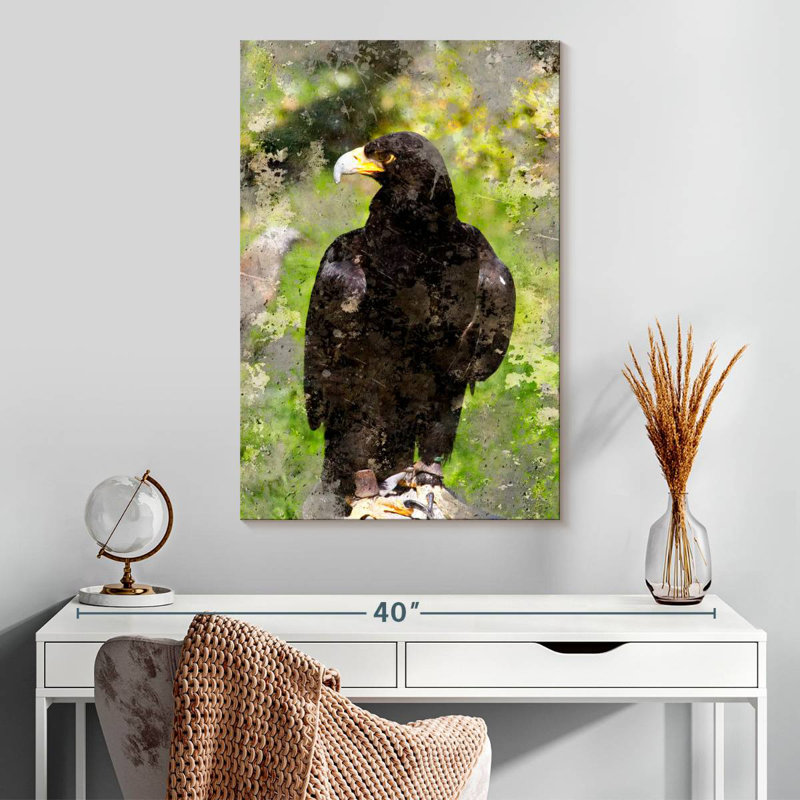 Brampt Majestic Black Eagle, 30" H x 20" W