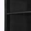 Armoire haute noire triangulaire avec 3 tiroirs et tablette réglable-1299185845