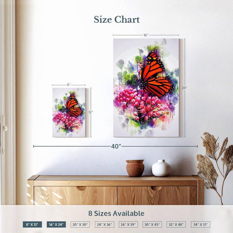 Brampt Garden Monarch Butterfly, 12" H x 8" W