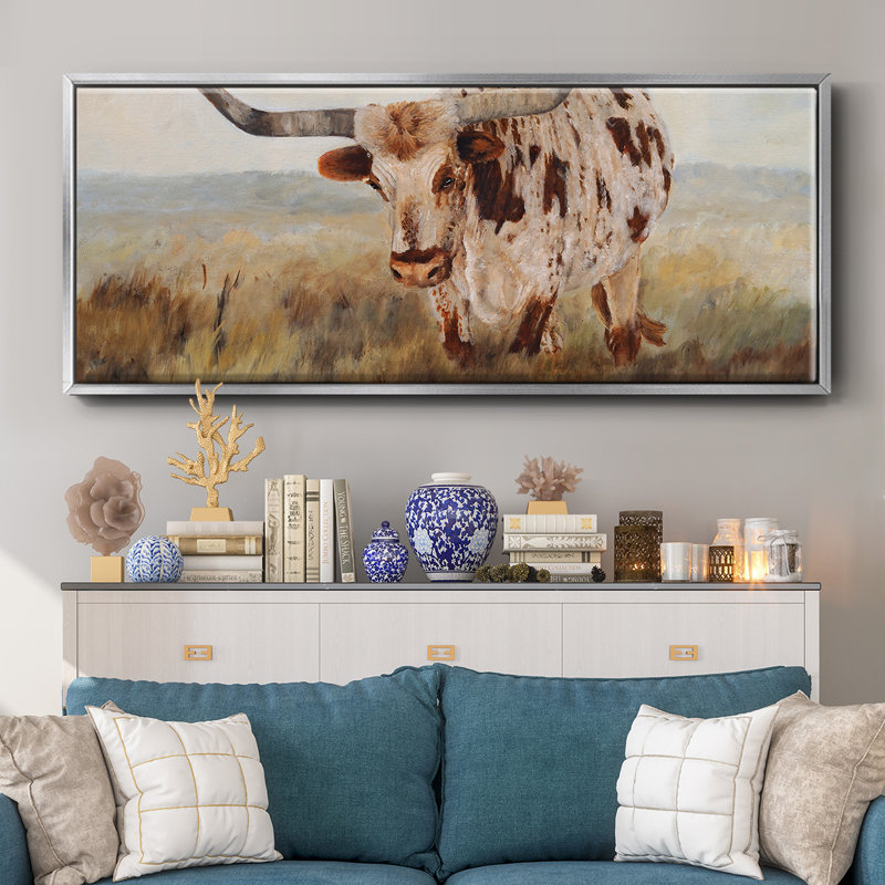As Time Goes By II- Framed Canvas, 8" H x 20" W