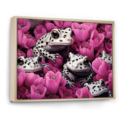 Blanc et rose Pop Art Frog I