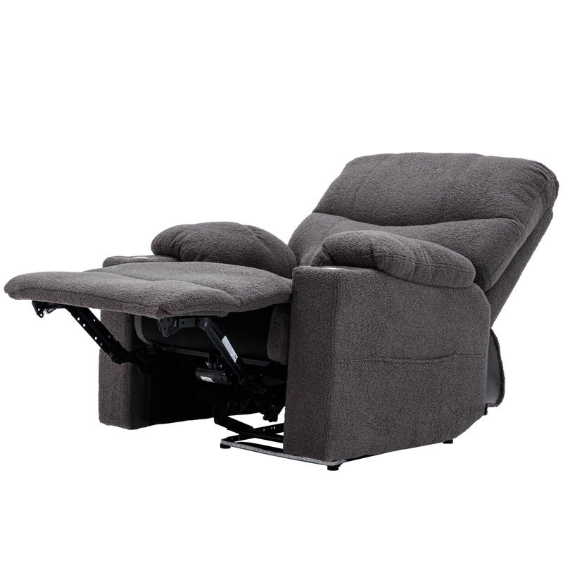 Mayzi 86cm Wide Velvet Lift Assist, Grey
