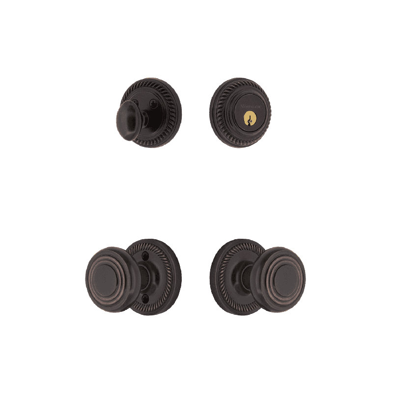 Ensemble de rosette Nostalgic Warehouse, Bronze intemporel, 2.375