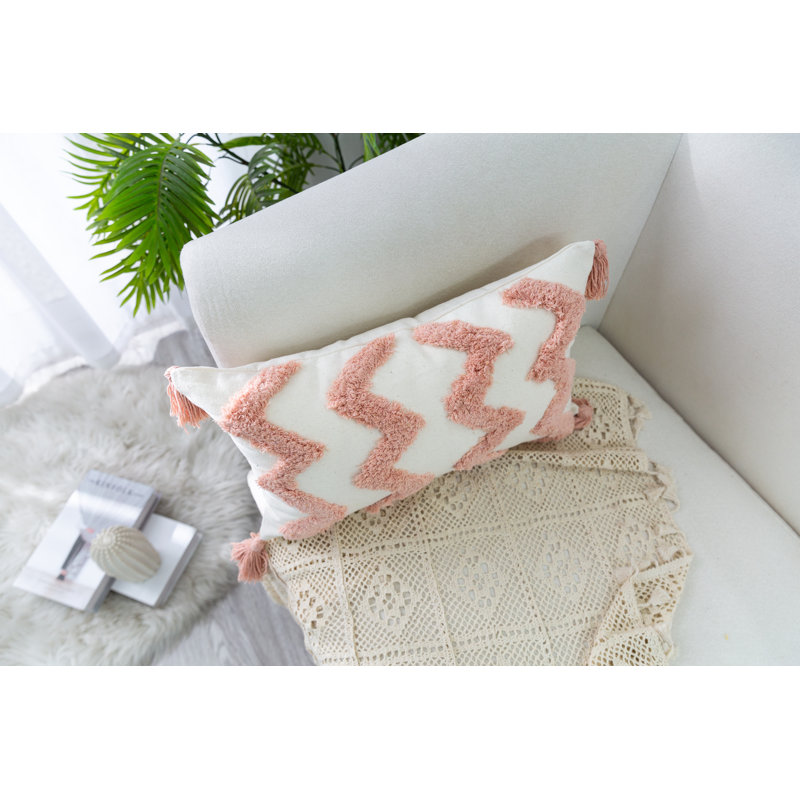 Housse de coussin Aveda, Rose, H 12 po x l 20 po