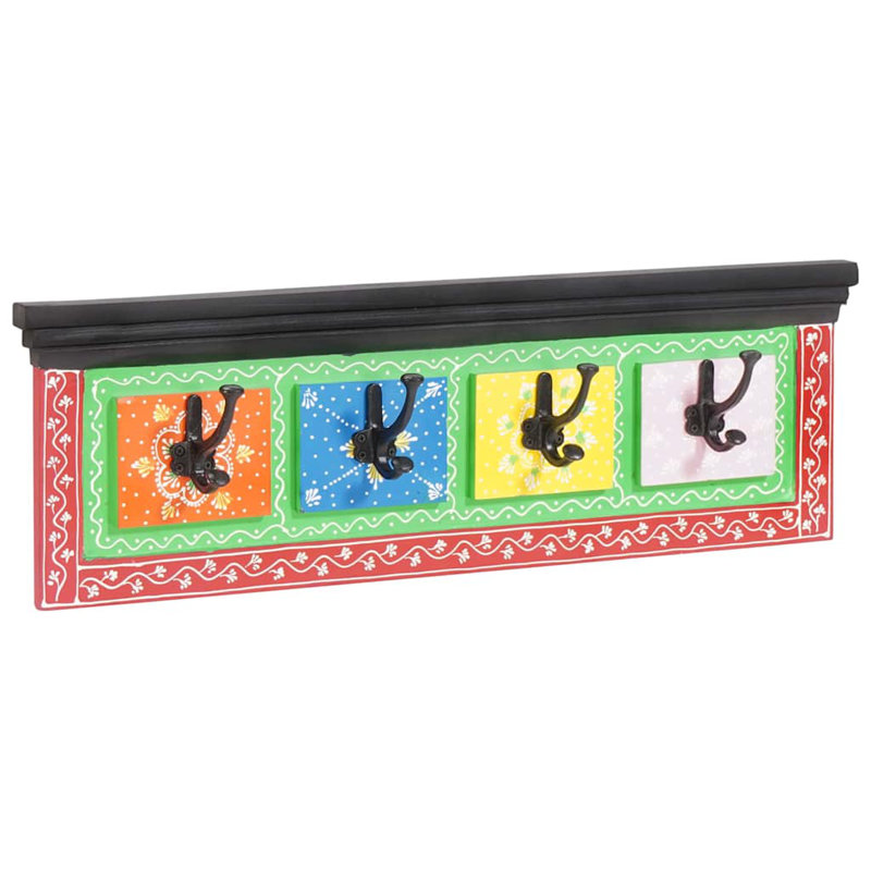 Engineered Wood 4 - Hook Coat Rack