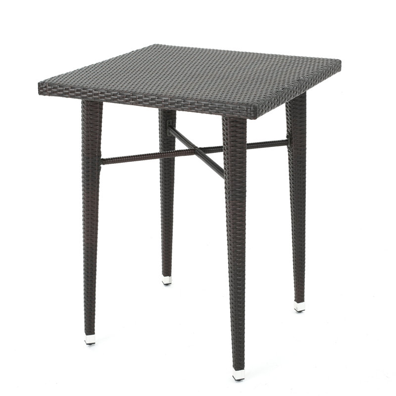 Hartwick Round Wicker Outdoor Bar Table , 32.5'' in. W 32.5'' in. D