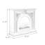 Foyer électrique beige en bois massif